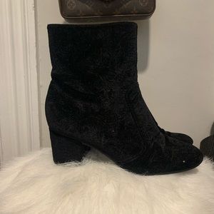 Cute suede booties